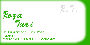 roza turi business card
